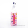 Home affordable pink marble plastic glass oil bottle